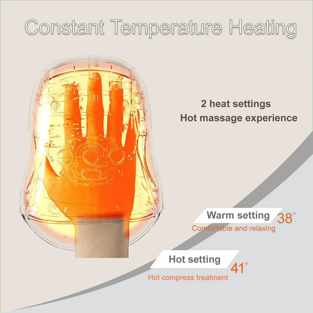 Cordless Electric Hand Massager with Heat, Air Compression and Vibration | Heated Hand Massager with 3 Modes | Hand Massagers