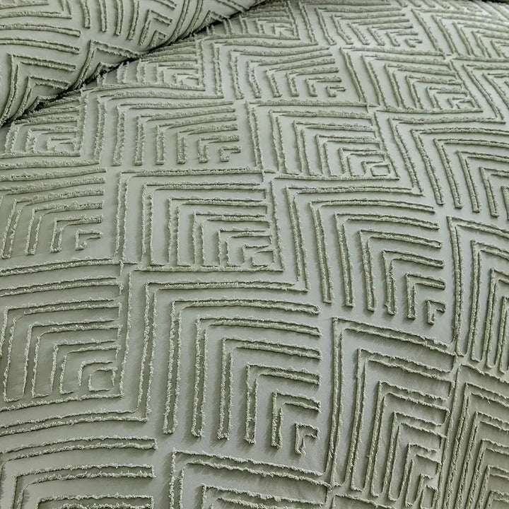 Tufted Luxury Duvet Cover Set with Geometric Texture, 3 Pieces | Tufted Geometric Luxury Duvet Set | Duvet Sets