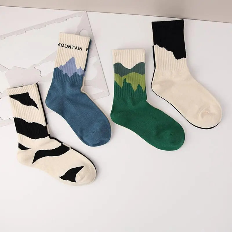 Soft Breathable Cotton Sports Socks for Men and Women, 4 Pairs | Breathable Socks for Active Days | Socks