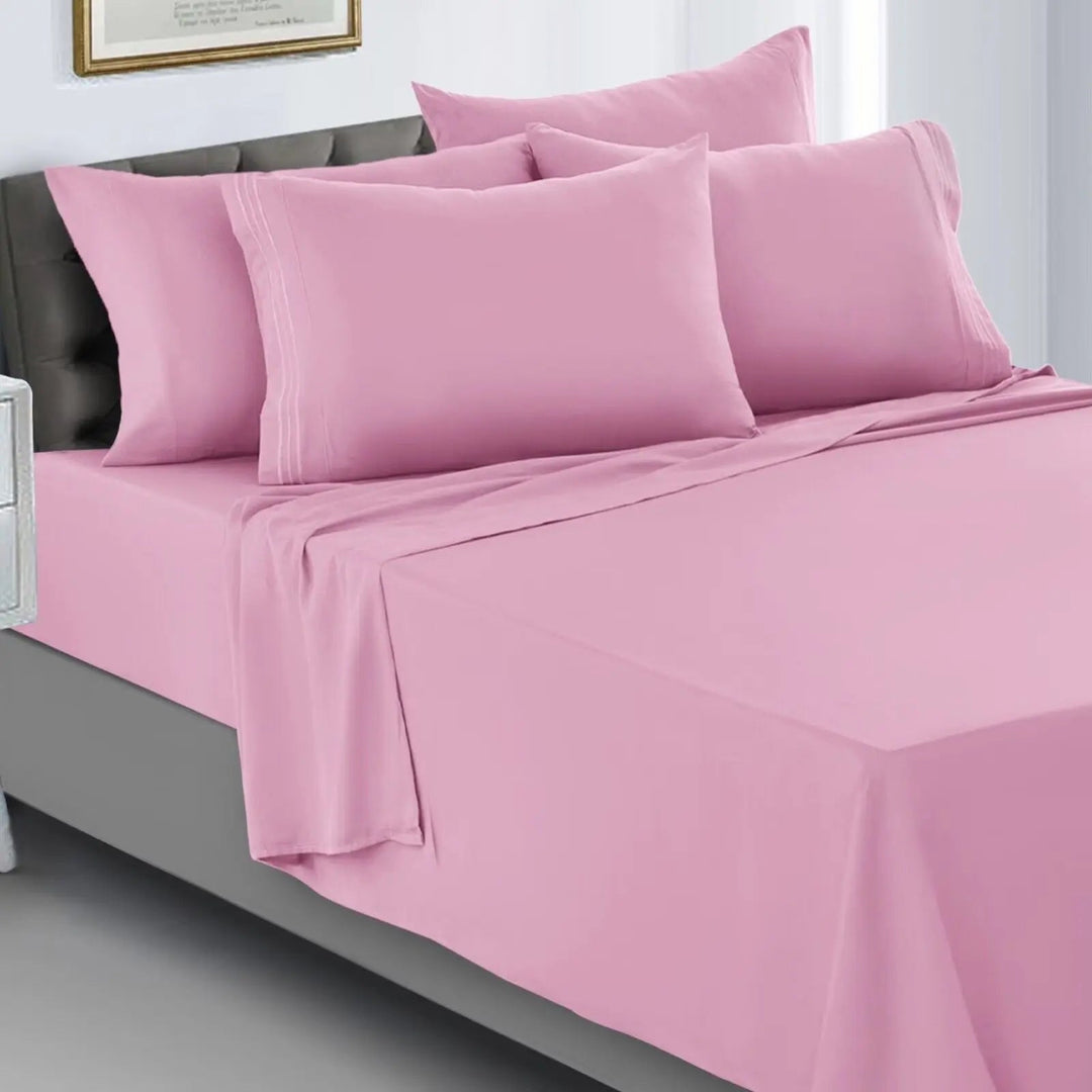 Soft Brushed Deep Pocket Sheet Set 4 Piece in Five Colors | Soft Everyday Sheet Set | Bedding Sets