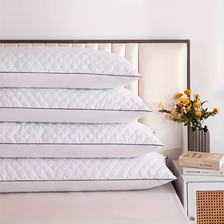 Quilted Body Pillow with Adjustable Fiber Fill for Side Sleepers | Set Your Own Firmness | Body Pillows