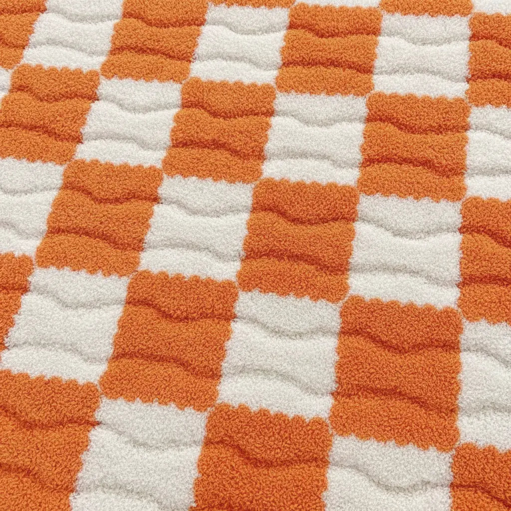 Plush Plaid Fitted Sheet Set with Mattress Protection and Pillowcases | Warm Plaid Bed Protection | Fitted Sheet Sets