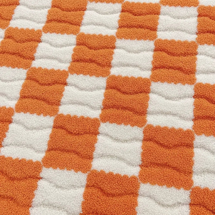 Plush Plaid Fitted Sheet Set with Mattress Protection and Pillowcases | Warm Plaid Bed Protection | Fitted Sheet Sets