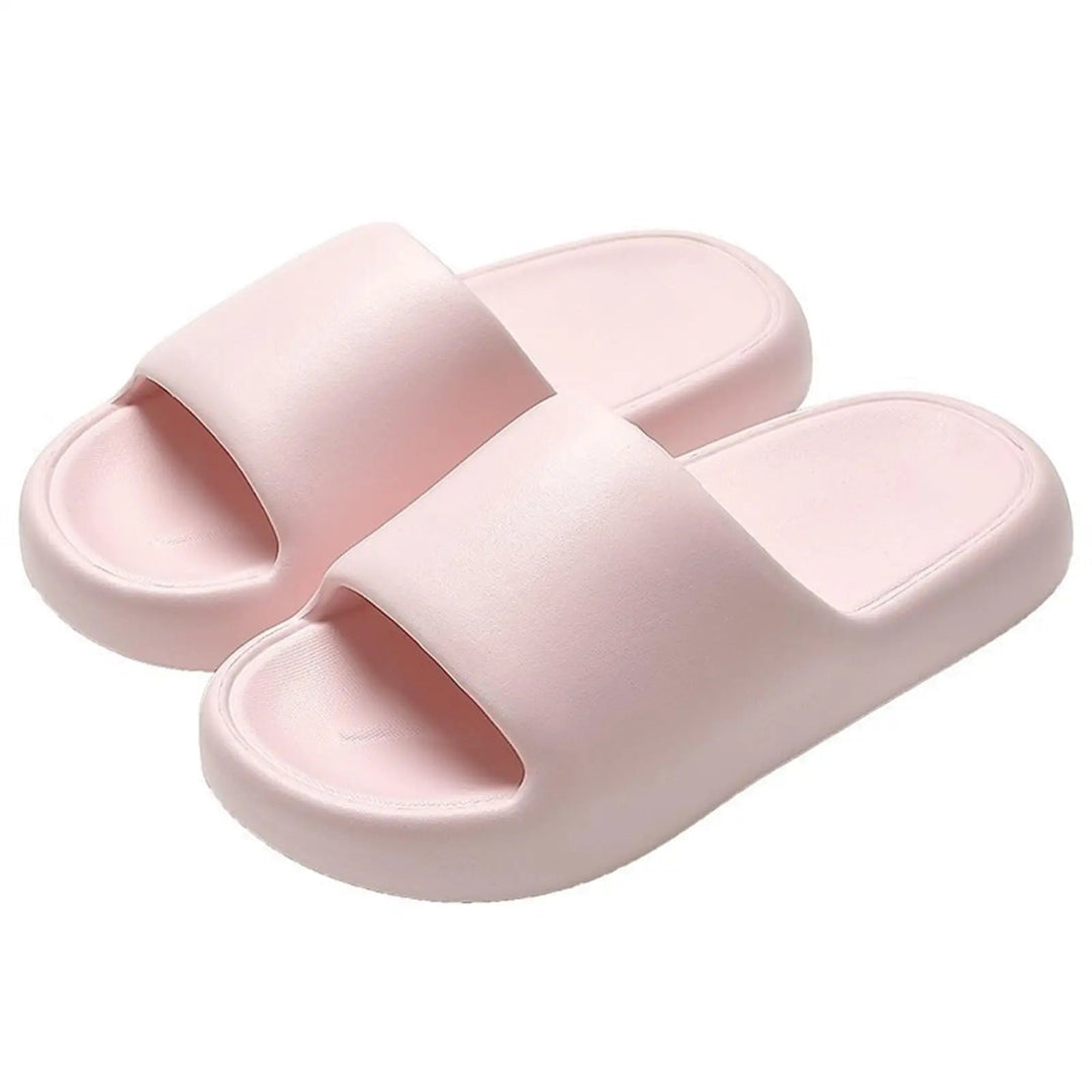 Cloud Platform Slide Slippers with Soft Sole and Non-Slip Design | Cushioned Cloud Slides for Home | Slippers