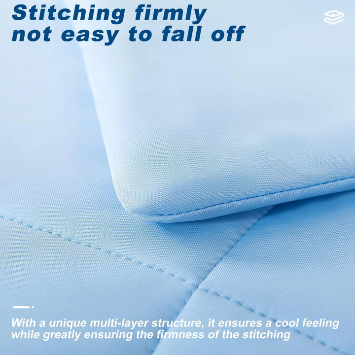 Double-Sided Lightweight Cooling Comforter in Ice Fabric for Summer | Ice Fabric Comfort for Hot Nights | Comforters