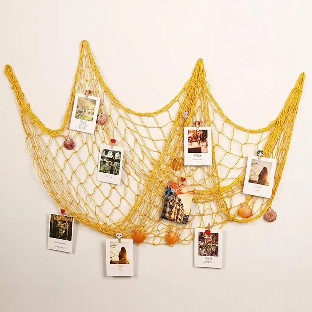 Handwoven Fishing Net Wall Decor with Knotted Rope Texture | Large-Scale Woven Wall Art | Wall Decor