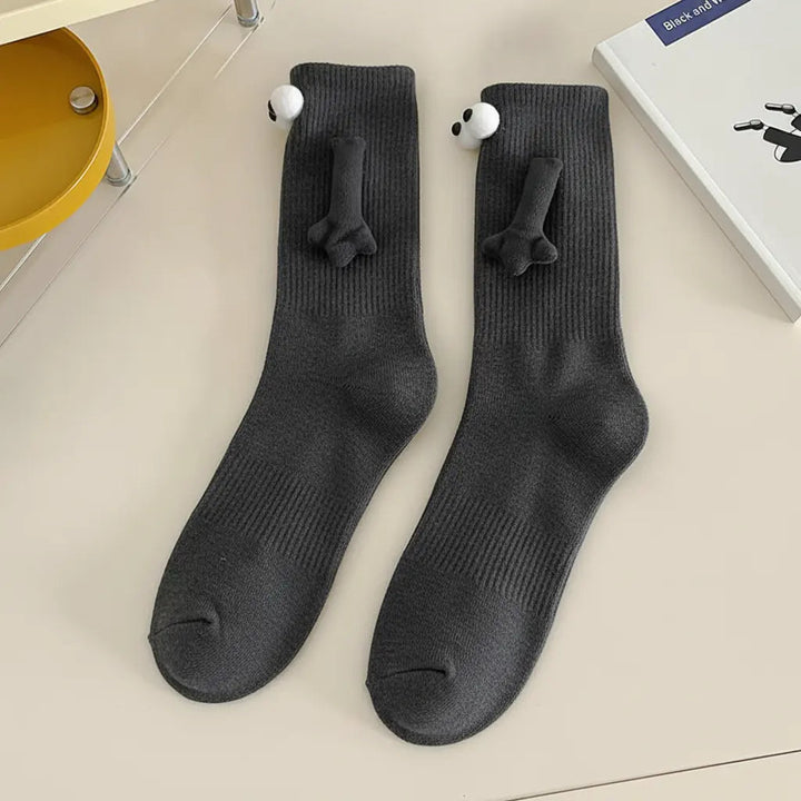 Magnetic Hand-in-Hand Couple Socks, Funny Matching Cartoon Pair | Fun Matching Socks for Couples | Socks