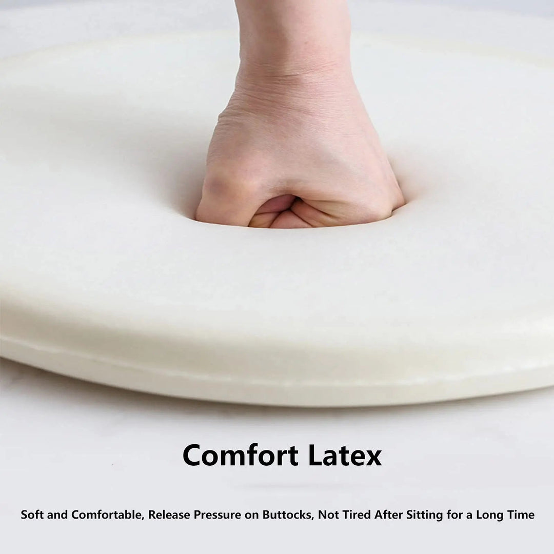Round Memory Foam Chair Pad with Non-Slip Base for Stools and Office | Round Non-Slip Memory Foam Pad | Seat Cushions
