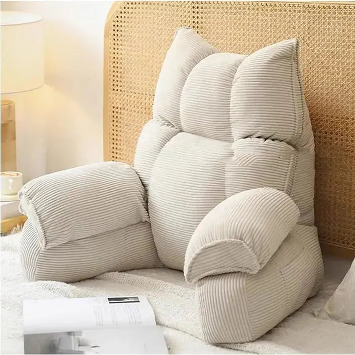 Memory Foam Bed Lounge Pillow with Arm Support for Reading and Gaming | Supportive Seat for Bed Time | Bed Rest Pillows