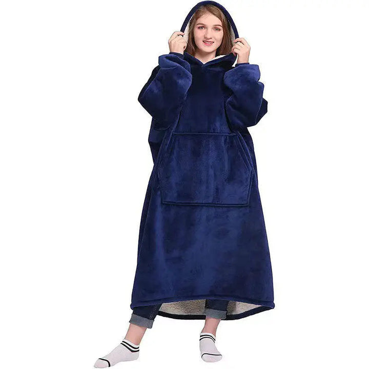 Oversized Wearable Blanket Hoodie with Sleeves and Hood for Winter | Winter-Ready Hoodie Blanket | Hooded Blankets
