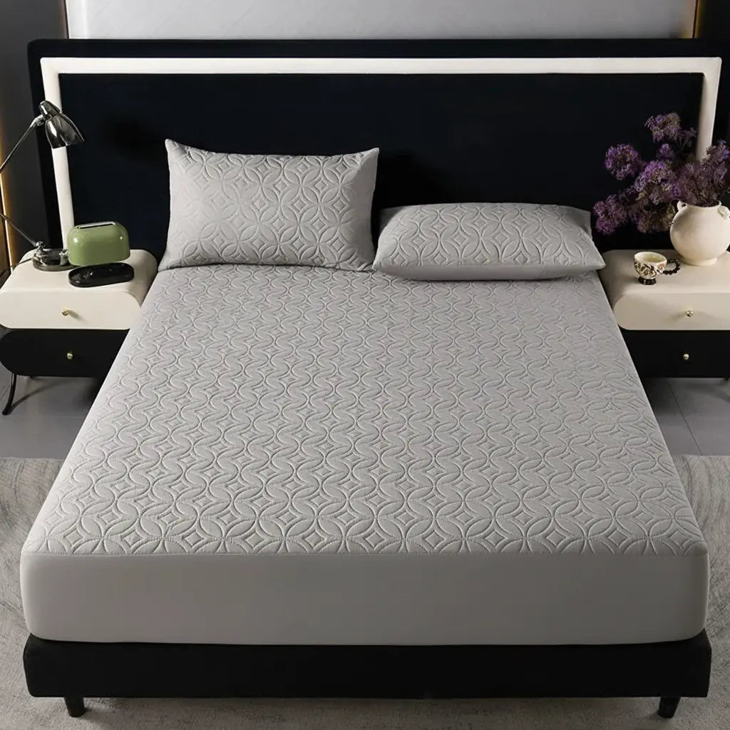 Waterproof Mattress Protector with Deep Pocket Fitted Design | Spill Protection That Stays Put | Mattress Protectors