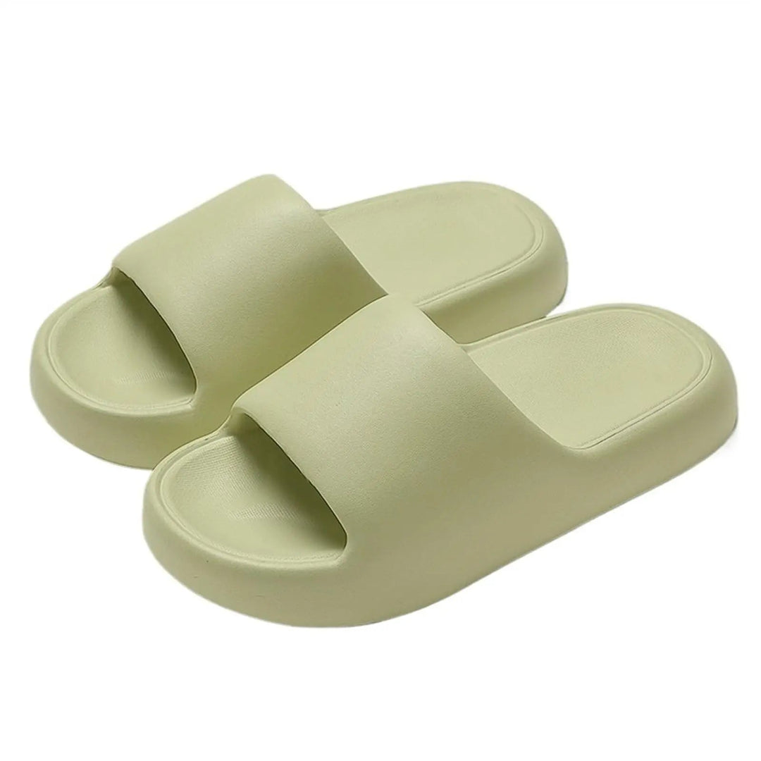 Cloud Platform Slide Slippers with Soft Sole and Non-Slip Design | Cushioned Cloud Slides for Home | Slippers