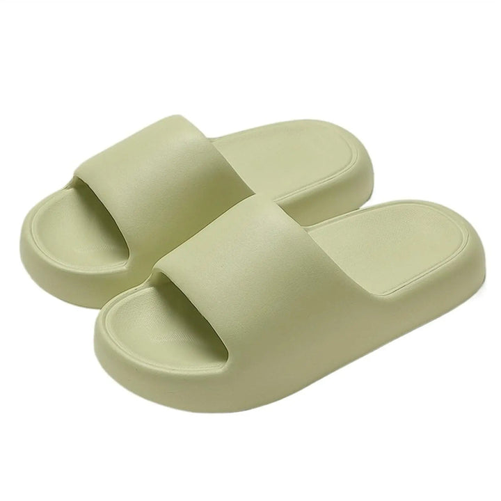 Cloud Platform Slide Slippers with Soft Sole and Non-Slip Design | Cushioned Cloud Slides for Home | Slippers