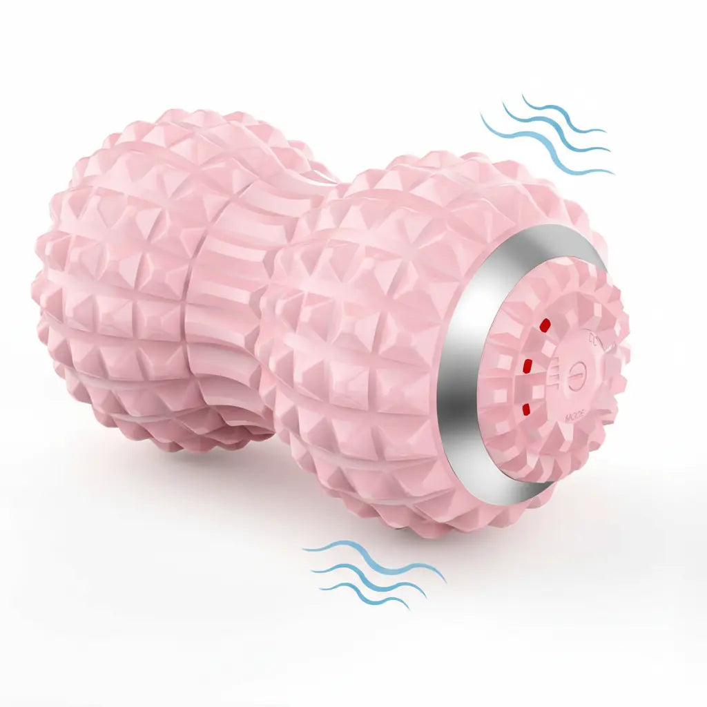 USB Rechargeable Electric Massage Roller with Vibrating Peanut Ball | Cordless Vibrating Recovery Tool | Massagers