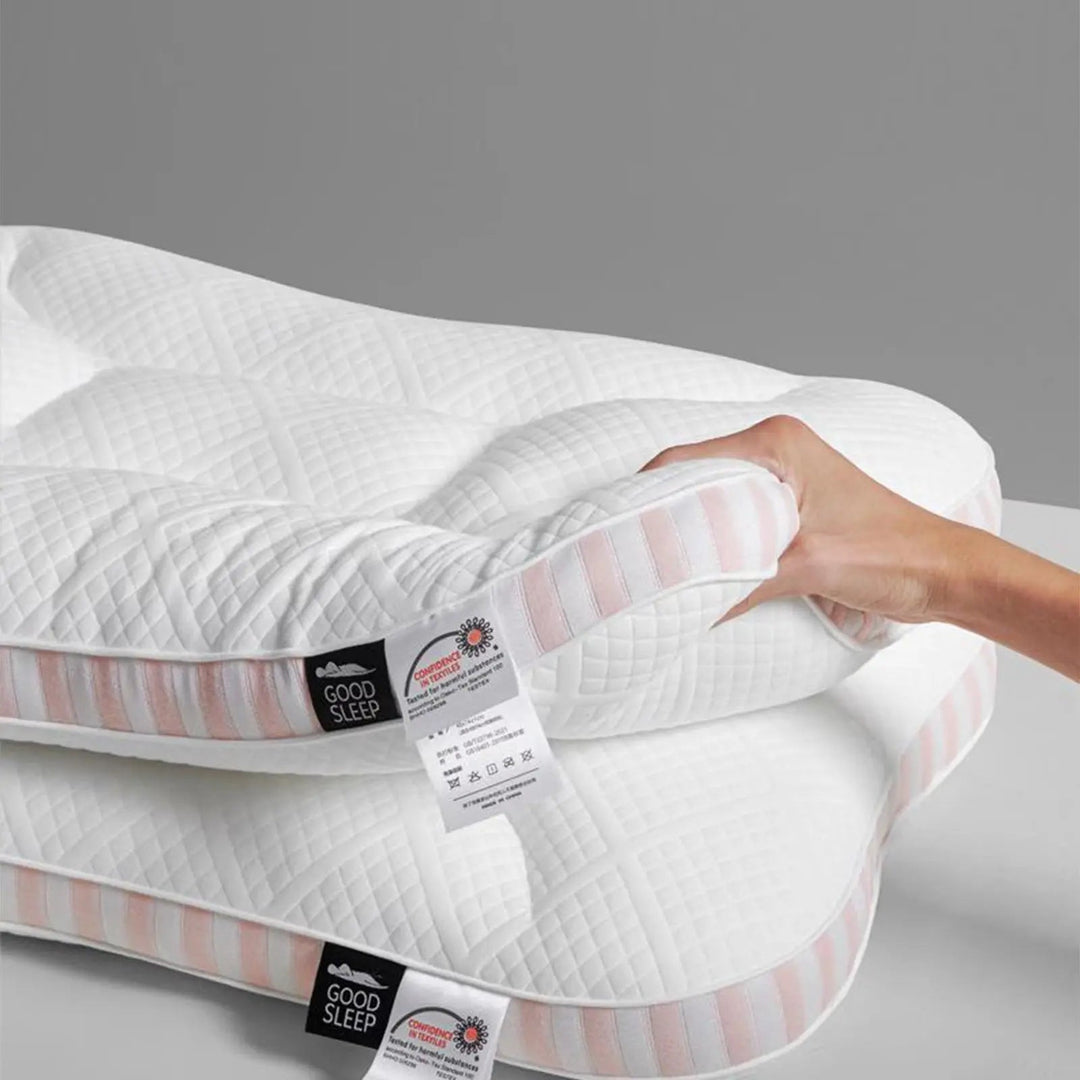 Low Profile Contour Pillow in 1, 2 or 3 Inch Heights | Thin Pillow, Defined Shape | Bed Pillows