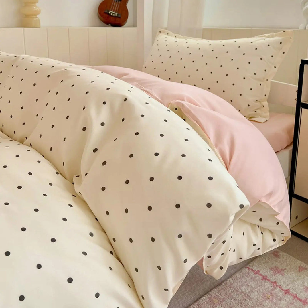 Breathable Soft Cloud Print Bedding Set 4 Piece with Brushed Finish | Fresh Cloud-Print Bedroom Look | Bedding Sets