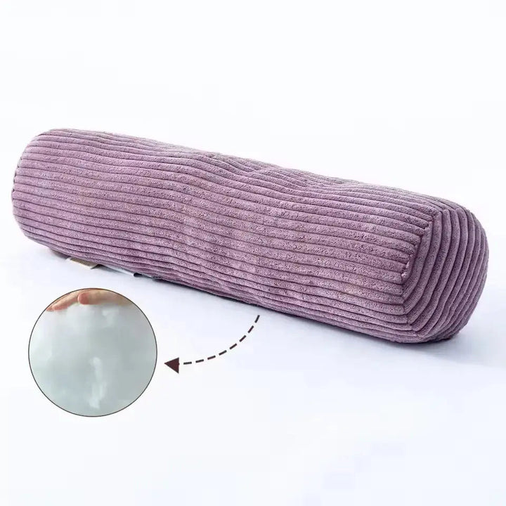 Knit Cylindrical Bolster Cushion for Bedroom and Sofa Support | Knit Bolster for Flexible Support | Bolster Pillows