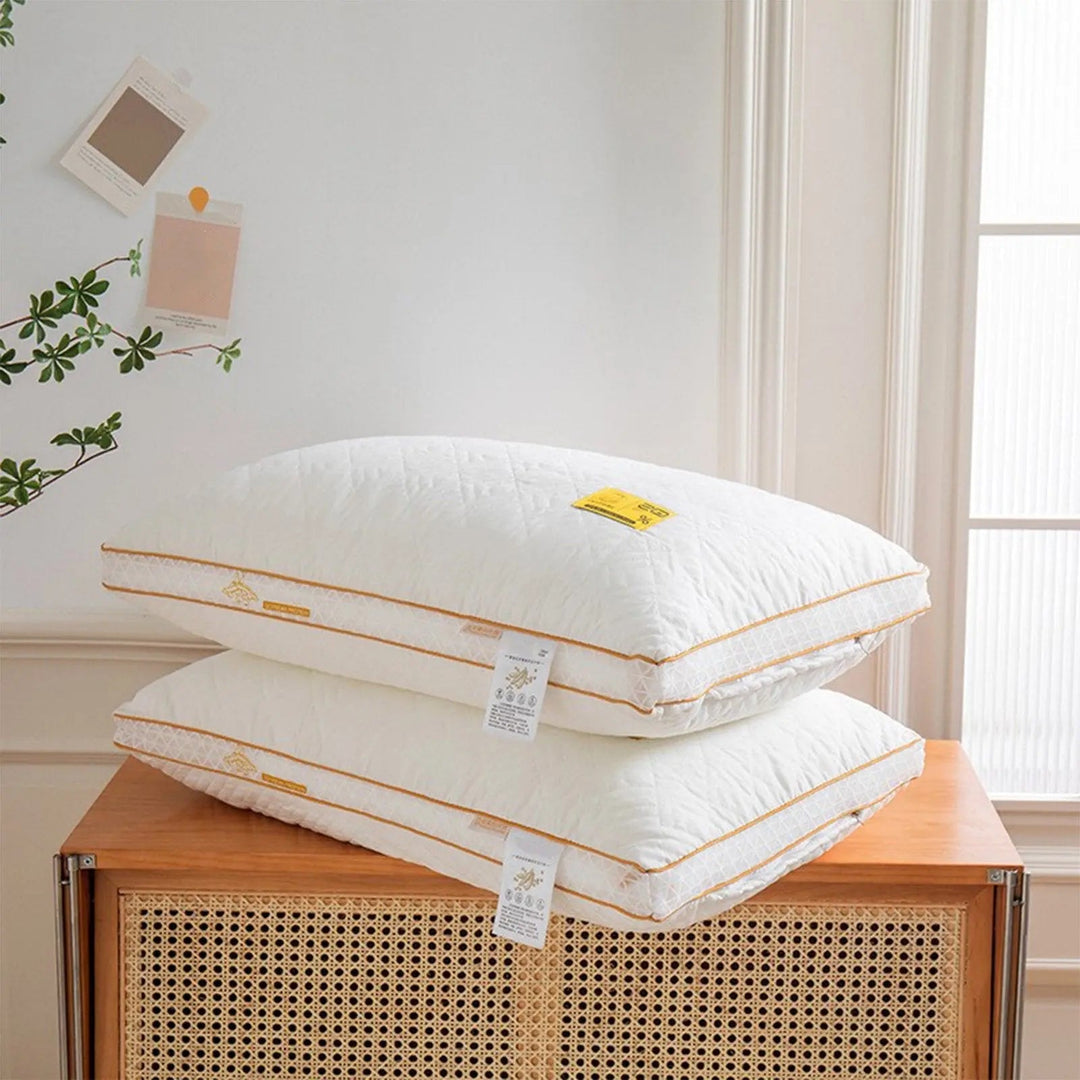 Soft Textile Soy Fiber Pillow with Ergonomic Height Support | Ergonomic Soy Fiber Pillow | Bed Pillows