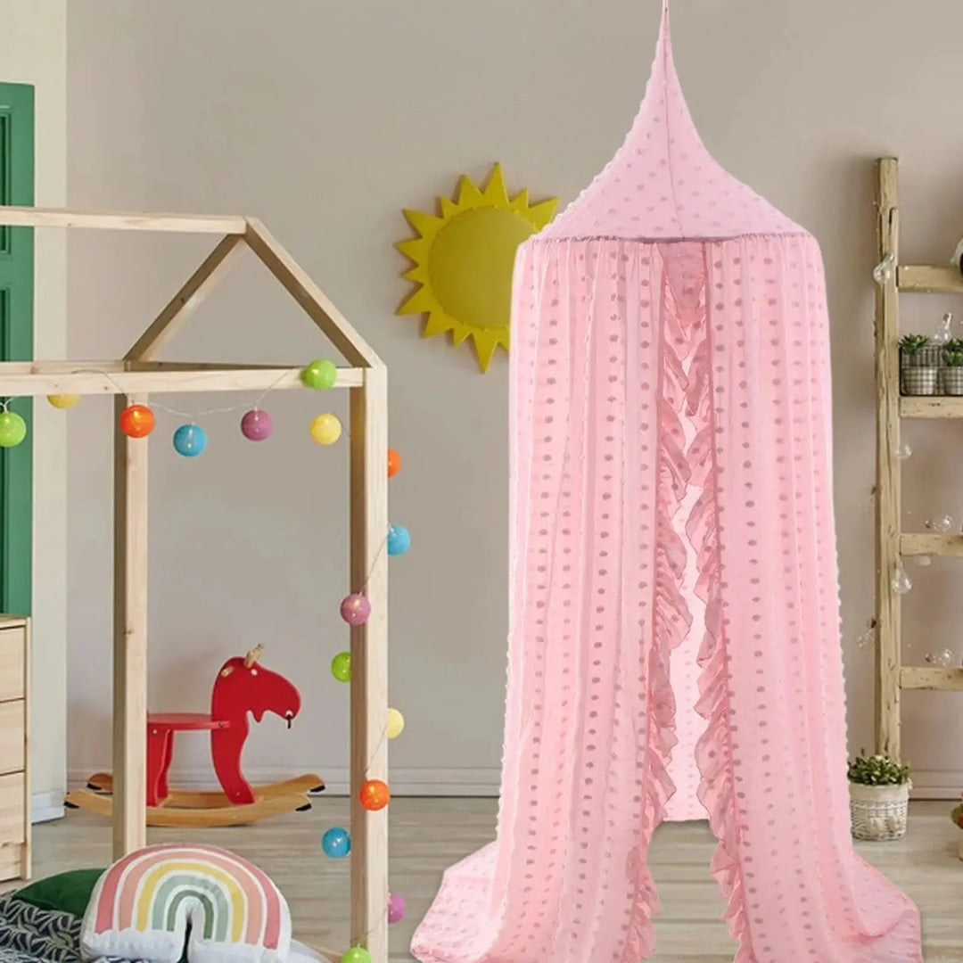 Cotton Chiffon Kids Canopy Tent for Nursery Reading Nook | Soft Hideaway for Play and Rest | Bed Canopies