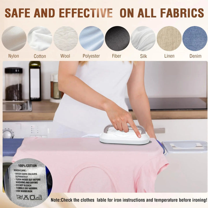 Mini Travel Iron with Dual Voltage and Ceramic Soleplate | Dual Voltage Portable Mini Iron | Travel Irons
