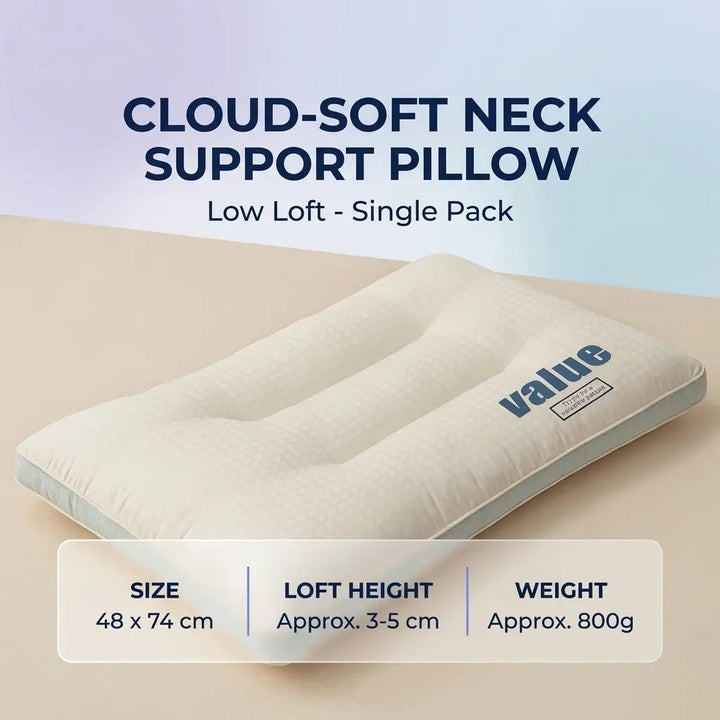 Soy Fiber Zoned Support Pillow for Adult Sleep and Dorm Use | Zoned Soy Fiber Sleep Pillow | Bed Pillows