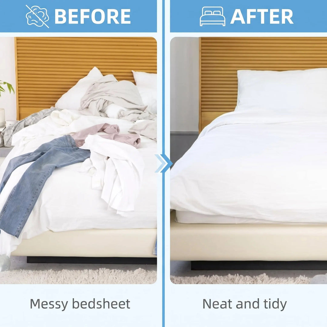 Non-Slip Adjustable Bed Sheet Gripper Straps, Set of 4 | Keep Sheets Tight and Smooth | Bedding Accessories