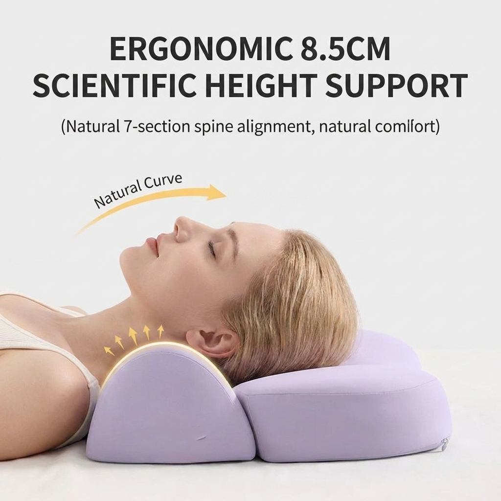 Zoned Contour Pillow for Neck Comfort for Side and Back Sleepers | Right Zone for Your Neck | Bed Pillows
