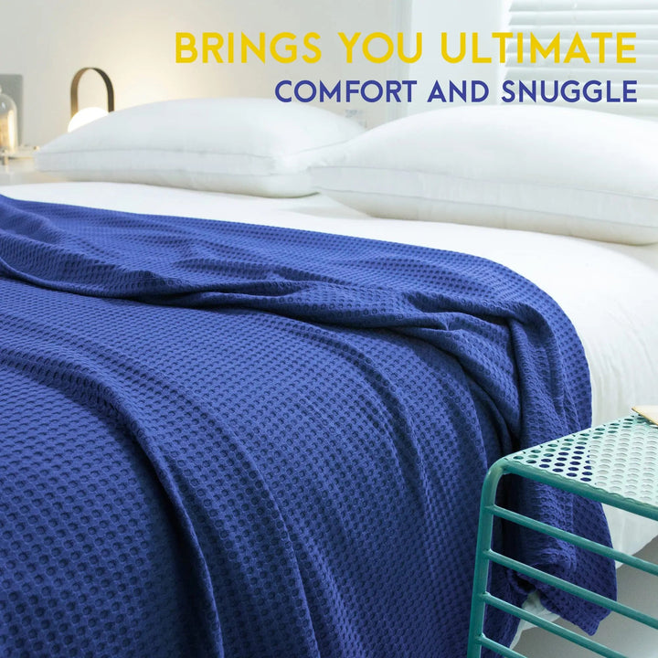 100% Bamboo Cooling Blanket, Lightweight for Spring, Summer and Travel | Breathable Bamboo Layer | Cooling Blankets