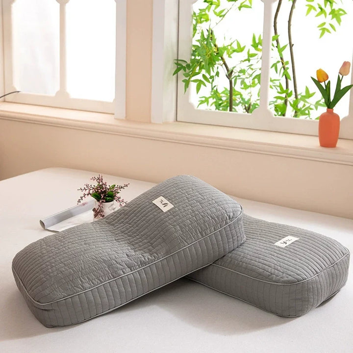 Adjustable Buckwheat Hull Pillow for Back and Side Sleeping | Adjust Height to Your Exact Fit | Bed Pillows