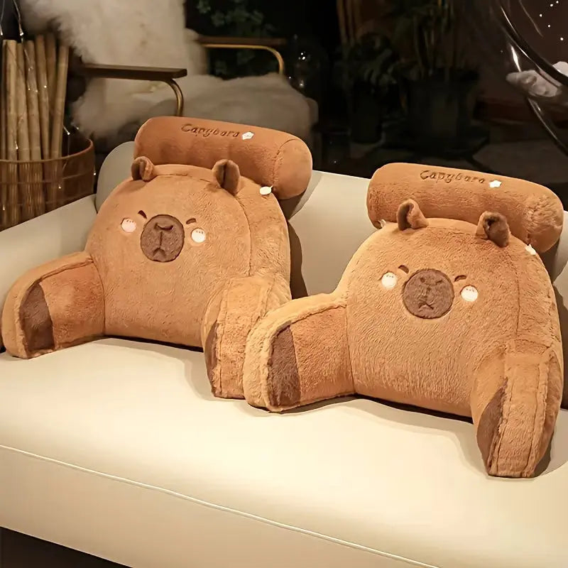 Capybara Reading Pillow with Arm Support and Removable Cover | Capybara Reading Pillow with Arms | Wedge Pillows