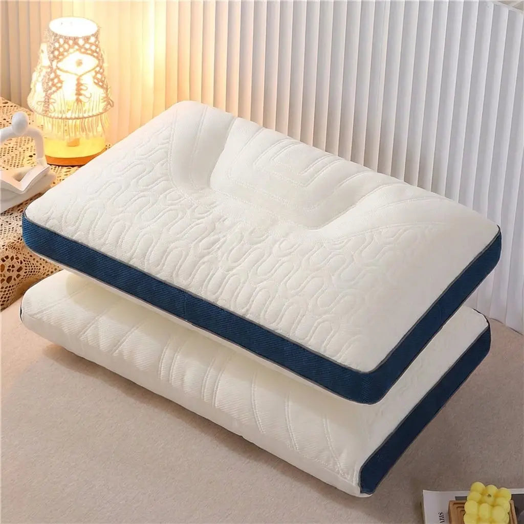 Zoned Ergonomic Memory Foam Latex Contour Pillow for Adults | Zoned Contour Support Pillow | Bed Pillows