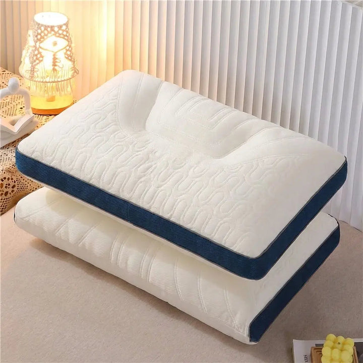 Zoned Ergonomic Memory Foam Latex Contour Pillow for Adults | Zoned Contour Support Pillow | Bed Pillows