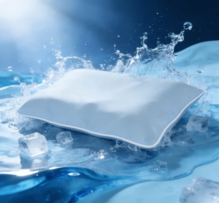 Reversible Pillowcase Set with Cooling and Cotton Sides, 2 Pieces | Reversible Cooling Cotton Pillowcases | Pillowcases
