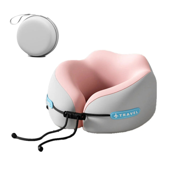 Portable U-Shaped Memory Foam Travel Pillow with Foldable Design | Foldable Neck Support Travel Pillow | Travel Pillows