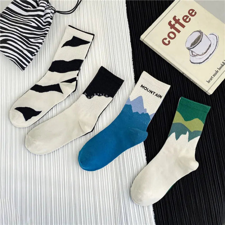 Soft Breathable Cotton Sports Socks for Men and Women, 4 Pairs | Breathable Socks for Active Days | Socks