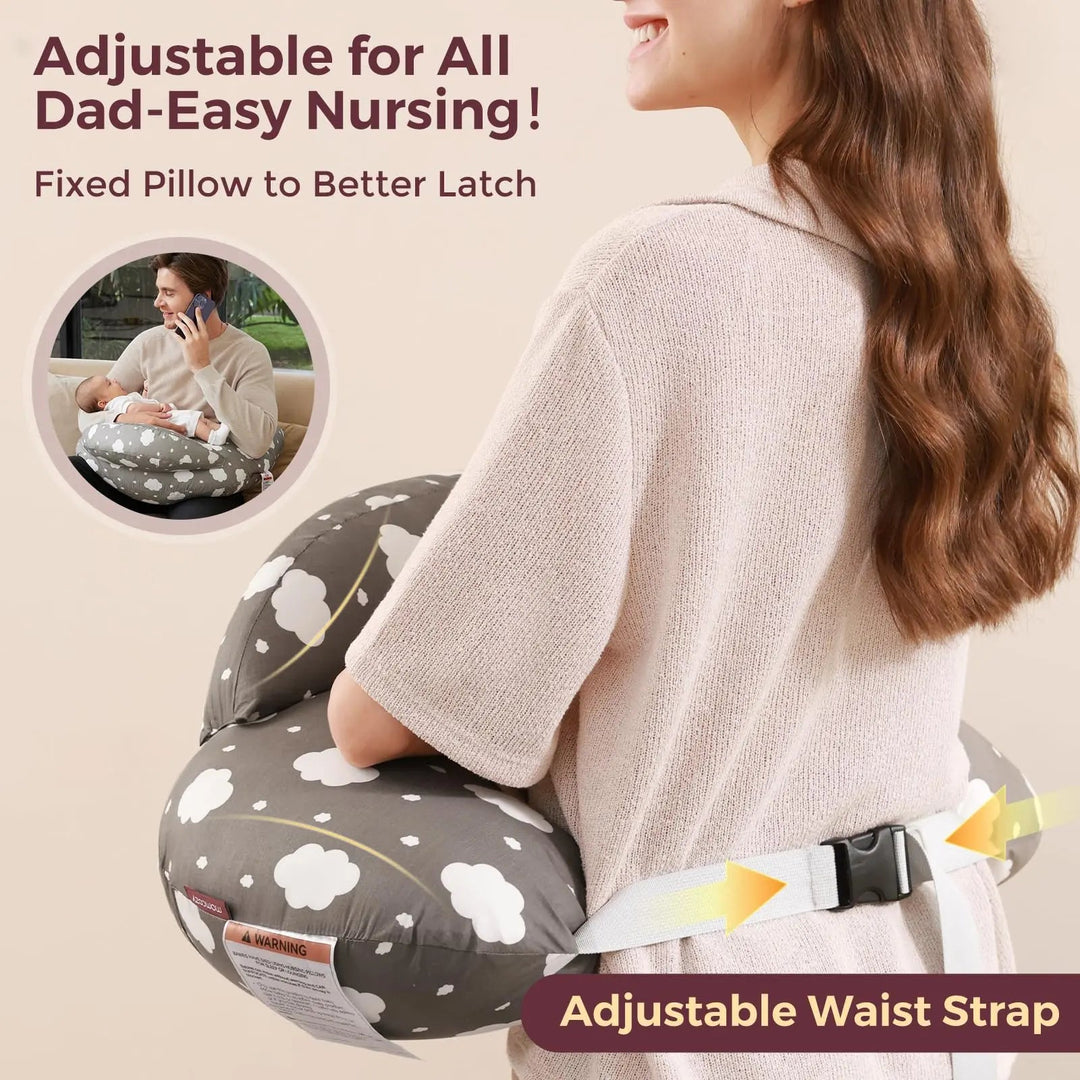 Wide Nursing Support Pillow for Comfortable Feeding Positions | Feeding Comfort for Parent and Baby | Nursing Pillows