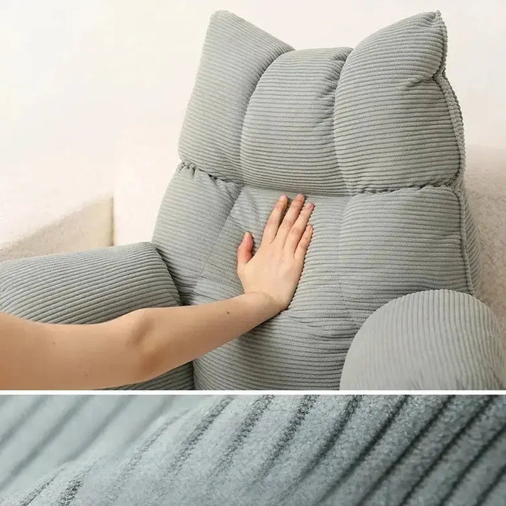 Memory Foam Bed Lounge Pillow with Arms for Reading and Gaming | Supported Sitting in Bed | Wedge Pillows