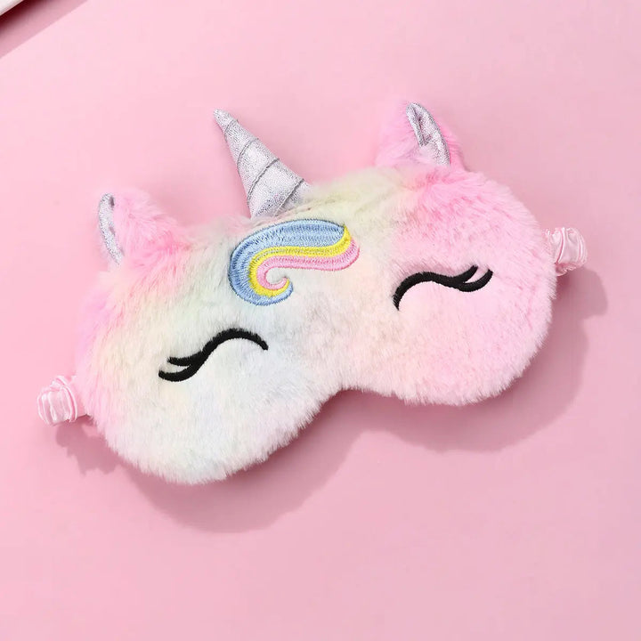 Cute Unicorn Sleep Mask with Stretchy Band for Kids Travel and Naps | Cute Kids Sleep Mask | Sleep Masks