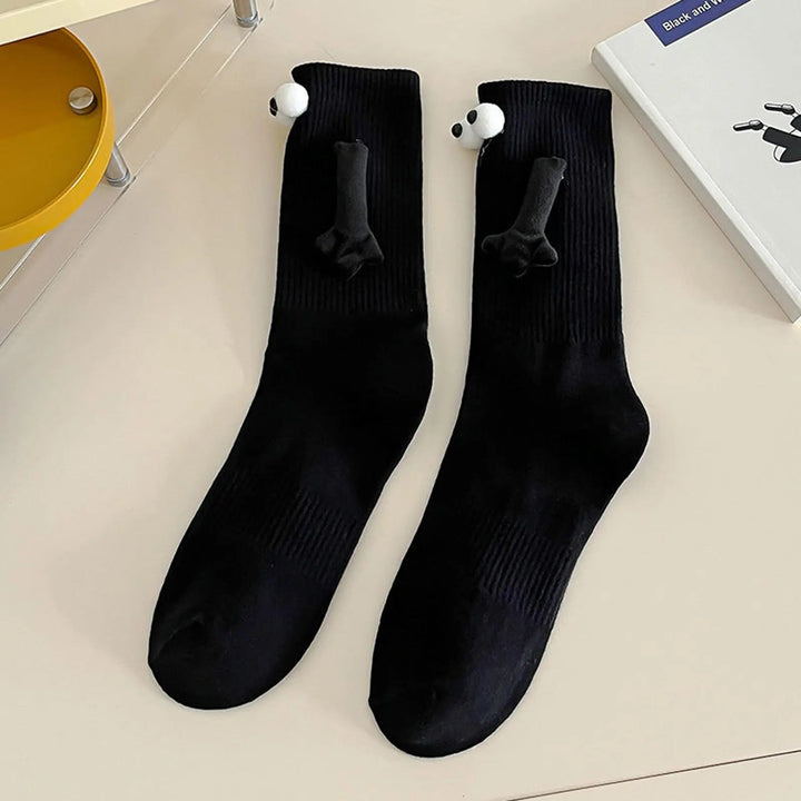Magnetic Hand-in-Hand Couple Socks, Funny Matching Cartoon Pair | Fun Matching Socks for Couples | Socks