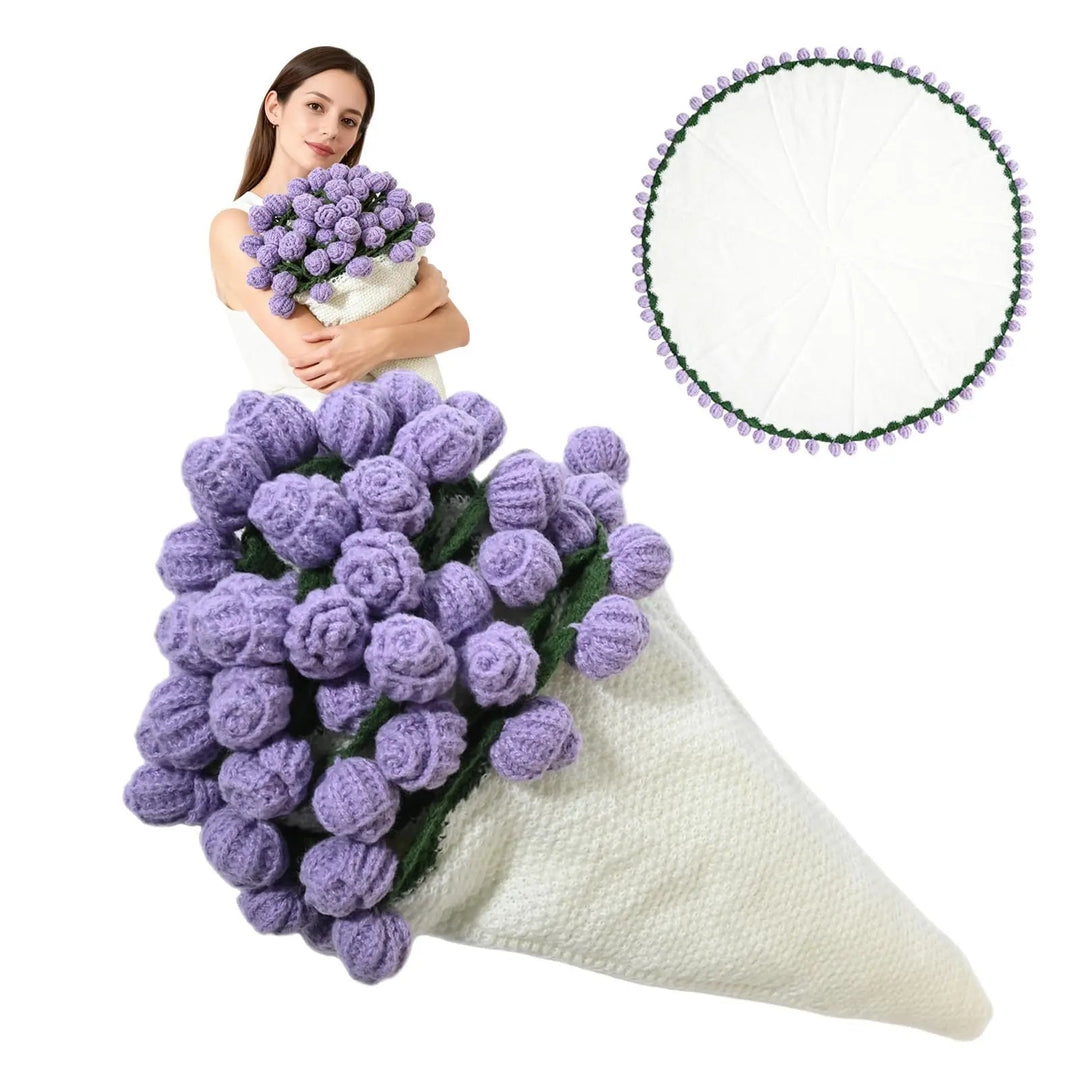 Crochet Flower Rose Bouquet Blanket for Cosy Home Decor | Flowers That Last, Blanket That Warms | Throw Blankets