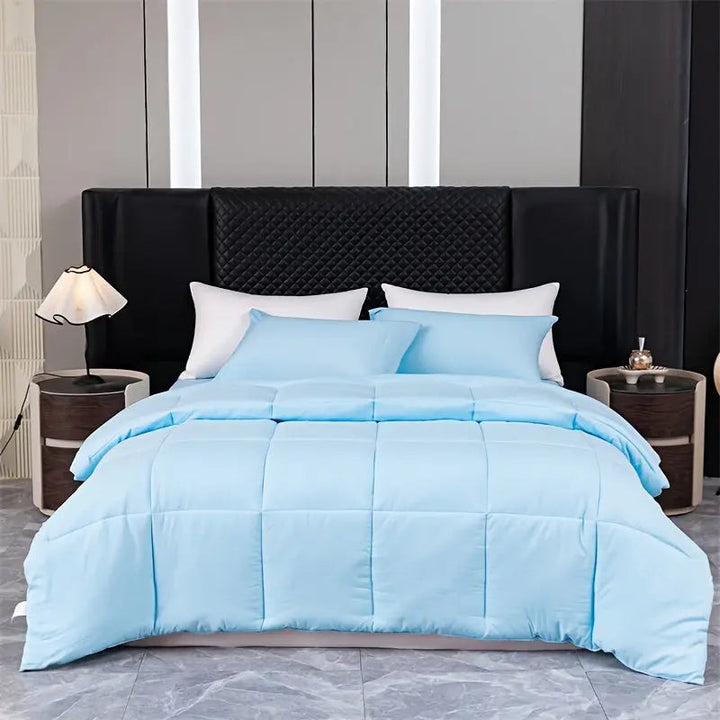 Reversible Quilted Comforter with Diagonal Weave and Polyester Blend Fill | All-Season Reversible Comforter | Comforters