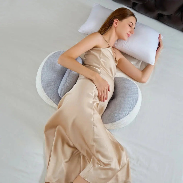 U-Shaped Cotton Maternity Support Pillow for Pregnancy and Nursing | U-Shaped Maternity Support Pillow | Maternity Pillows