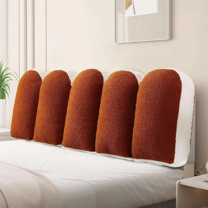Petal Reading Cushion with Removable Washable Cover for Bedside Lounging | Petal-Shaped Bedside Reading Cushion | Wedge Pillows