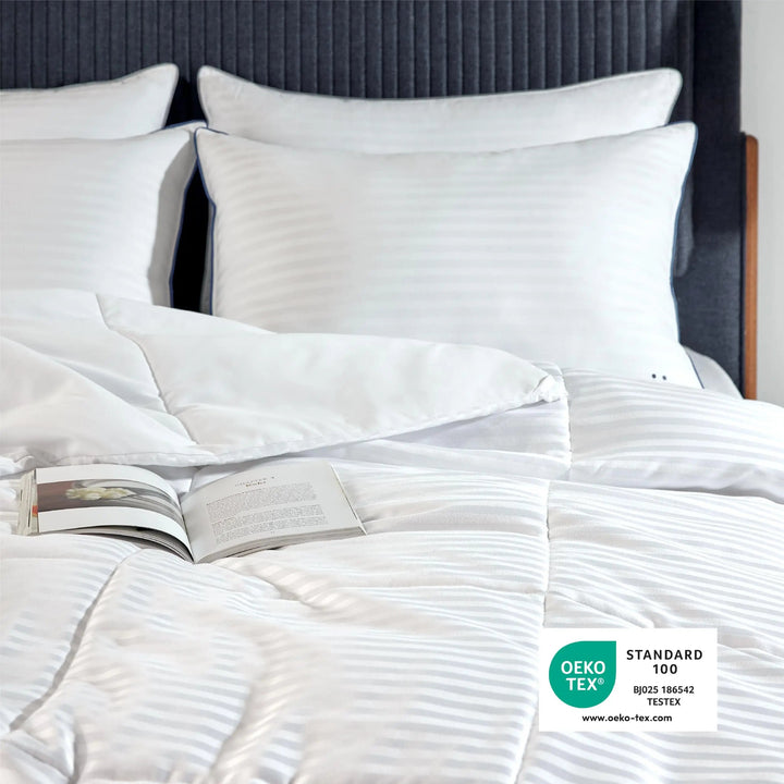 Lightweight Cooling Duvet Insert with Box Stitch and 8 Corner Tabs | Airy Warmth for Summer Nights | Duvet Inserts