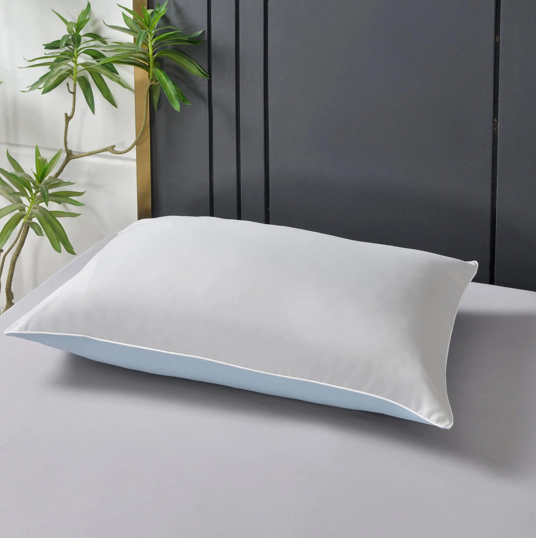 Reversible Pillowcase Set with Cooling and Cotton Sides, 2 Pieces | Reversible Cooling Cotton Pillowcases | Pillowcases