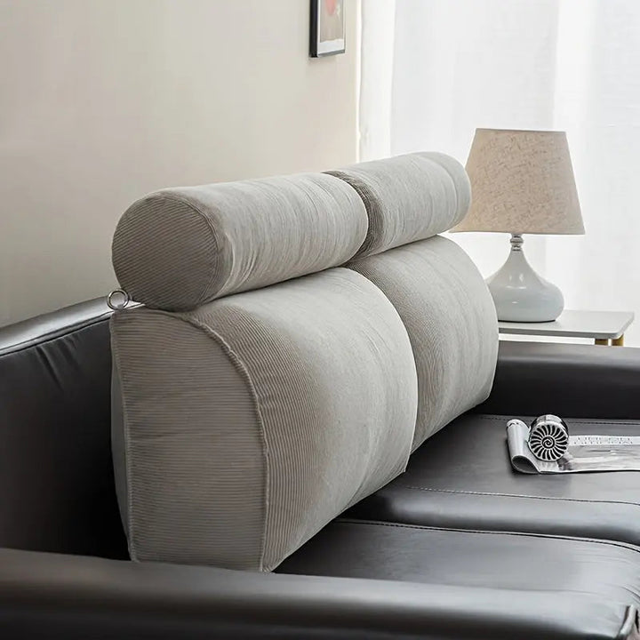 Triangle Reading Cushion with Removable Cover for Bedside Lounging | Triangle Bedside Reading Cushion | Wedge Pillows