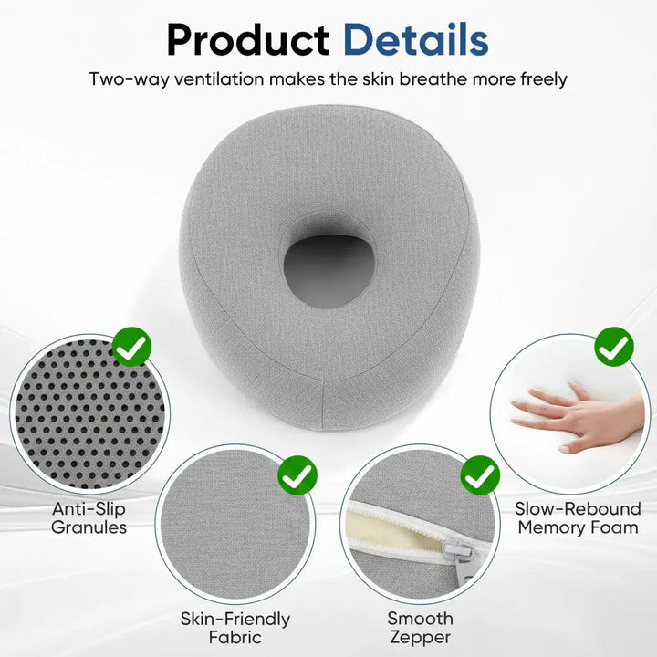 Ventilated Adjustable Memory Foam Face-Down Pillow | Breathable Face-Down Rest | Specialty Pillows