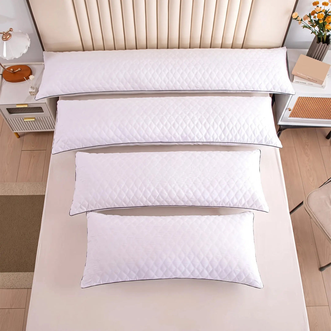 Quilted Body Pillow with Adjustable Polyester Fill for Sleeping and Lounging | Quilted Adjustable Body Pillow | Body Pillows