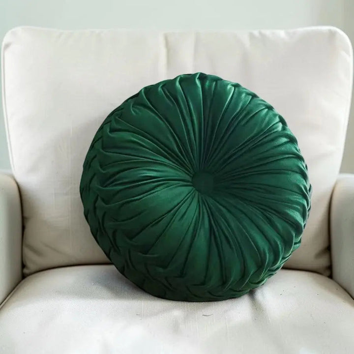 Pleated Pumpkin Throw Pillow with 3D Velvet Cushion Design | 3D Velvet Pleated Pumpkin Pillow | Decorative Pillows