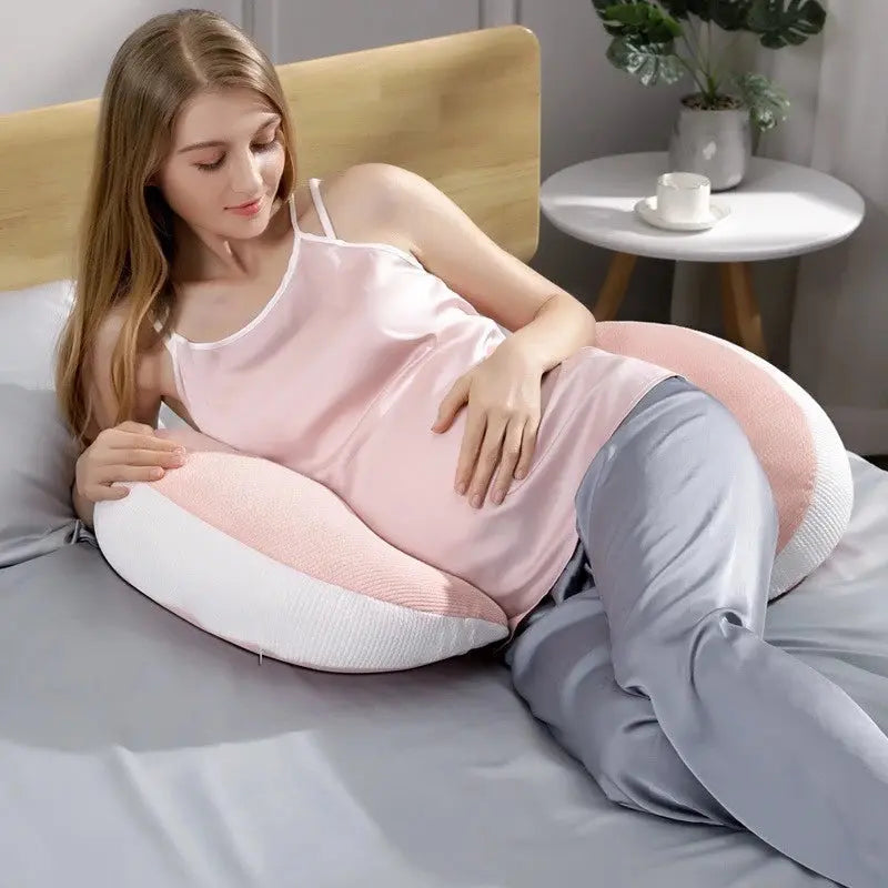 U-Shaped Cotton Maternity Support Pillow for Pregnancy and Nursing | U-Shaped Maternity Support Pillow | Maternity Pillows